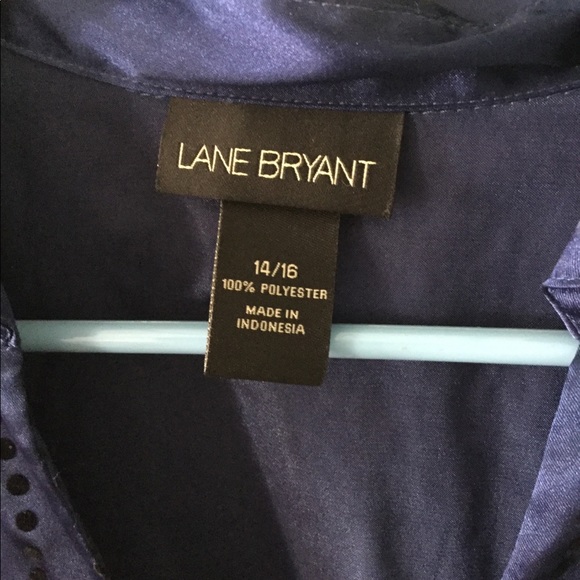 Lane Bryant 14/16 Blouse with Black Dot Pattern - Picture 4 of 6
